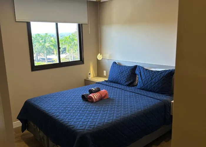 Flat Life Resort com vista do Lago